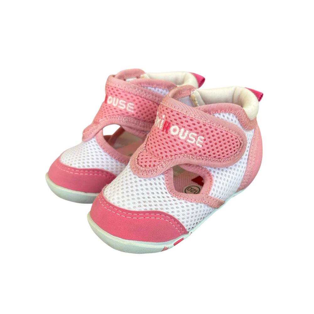 MIKIHOUSE  Pink White Sandal Baby Size 120/5